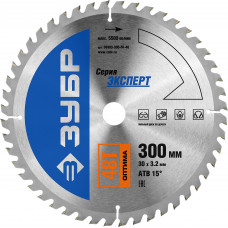 ЗУБР Оптима, 300 x 30 мм, 48Т, пильный диск по дереву, Профессионал (36903-300-30-48) в Атырау