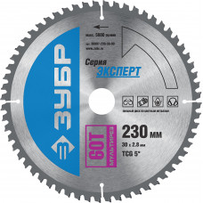 ЗУБР Мультирез, 230 x 30 мм, 60Т, пильный диск по алюминию, Профессионал (36907-230-30-60) в Кокшетау