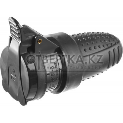 ЗУБР IP44, 16 A/220 В, обрезиненная розетка, Профессионал (55187-B)