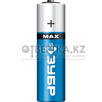 ЗУБР TURBO-MAX, АА х 2, 1.5 В, алкалиновая батарейка (59206-2C) 59206-2C_z01