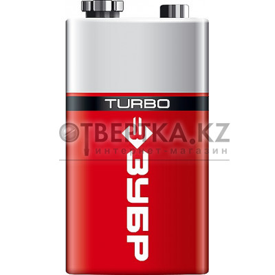 ЗУБР TURBO, 6LR61 (крона), 1 шт, 9 В, алкалиновая батарейка (59219) 59219_z01