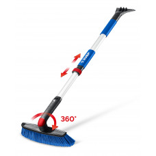 ЗУБР телескопическая щётка с поворотной головой от снега автомобильная, 860-1210 мм, Профессионал (61062) в Актау