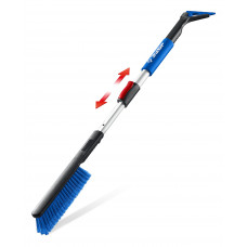 ЗУБР телескопическая щётка от снега со скребком автомобильная, 775-1000 мм, Профессионал (61066) в Актау