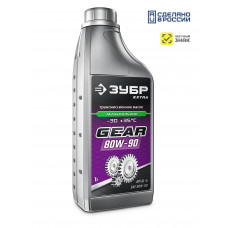 ЗУБР SAE 80W-90, 1 л, минеральное трансмиссионное масло, EXTRA (70632-1)