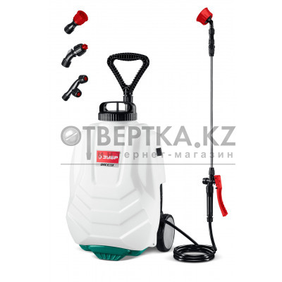 ЗУБР 16 л, колеса, аккумуляторный опрыскиватель (ОПС-16К)