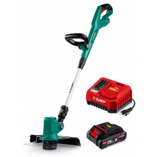 ЗУБР 20 В, 310 мм, 1 АКБ LMS (2 Ач), триммер аккумуляторный бесщеточный (ТАБ-2031-21)