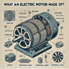 Из чего состоит электродвигатель?