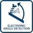 Электронное определение угла Electronic Angle Detection: помогает пользователю прикручивать и сверлить в наклонных поверхностях под определенным углом. Пользователь может выбрать предварительно заданные уклоны или ввести определенный угол через приложение
