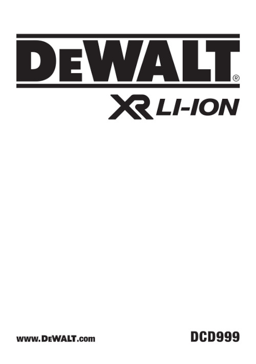 Сертификат для DeWalt DCD999NT