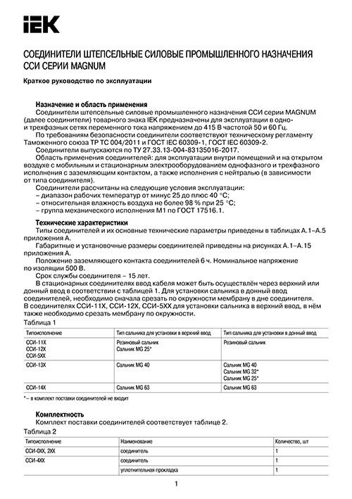 Инструкция для IEK PSN12-016-4