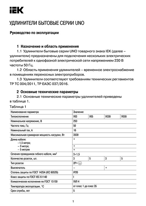 Инструкция для IEK WYP10-16-03-01-Z-17