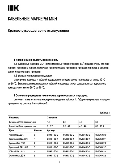 Инструкция для IEK UMK02-02-09