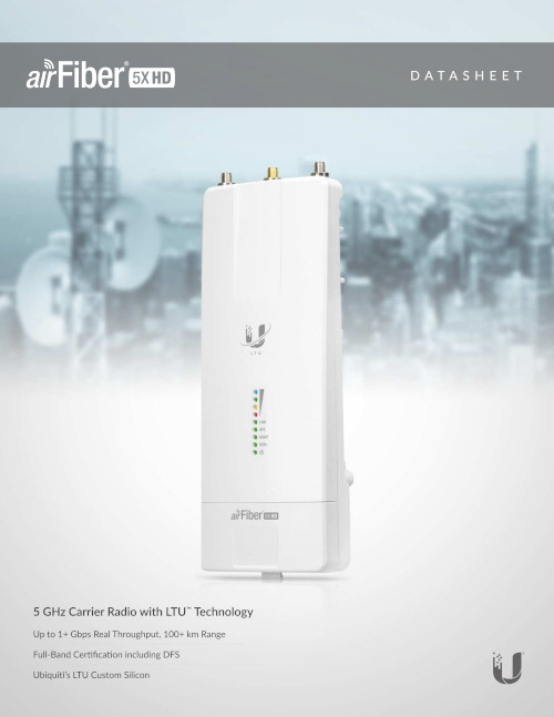 Инструкция Ubiquiti AirFiber AF-5XHD-EU